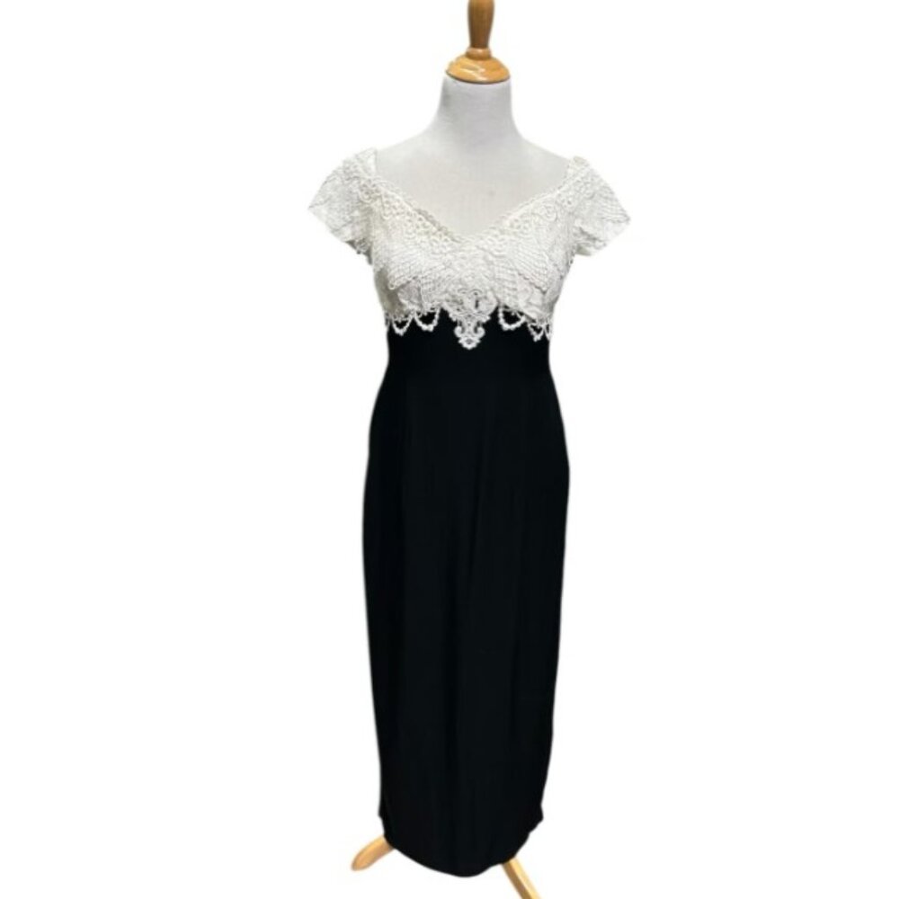 Vintage Jessica Mclintock bridal off the shoulder dress 12